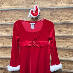 Santa Dress, with matching scrunch for hair.